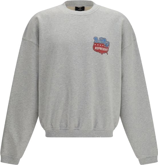 Represent Represent Gray Cotton Sweatshirt