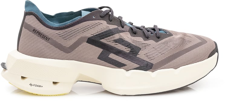 Represent Abito Midi con Drappeggio Frontale