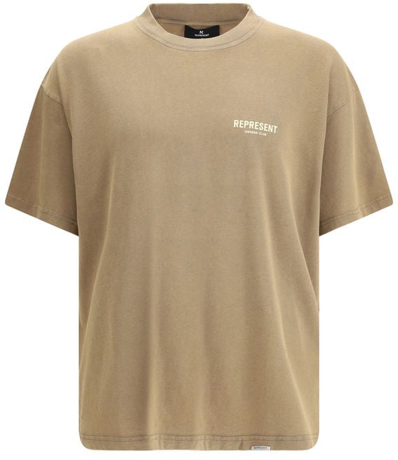 Represent Represent Brown Cotton T-Shirt