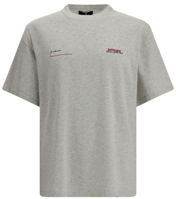 Represent Represent Gray Cotton T-Shirt