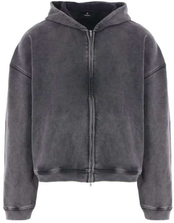 Represent initial boxy zip hoodie divers