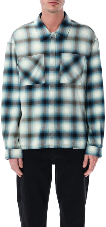 Represent Sun Bleached Flannel Shirt Cloud
