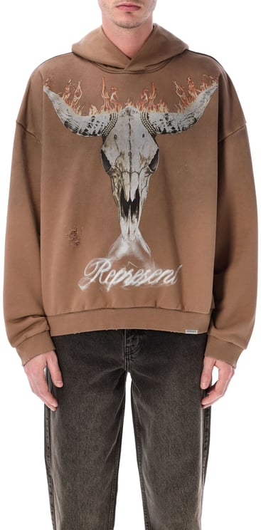 Represent British Cowboys Hoodie Dusty Brown