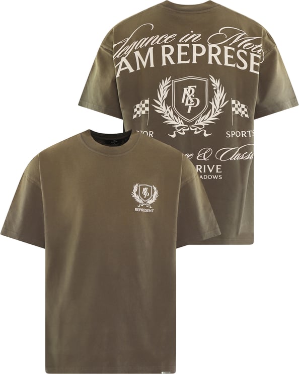 Represent Heren Crest T-Shirt Beige