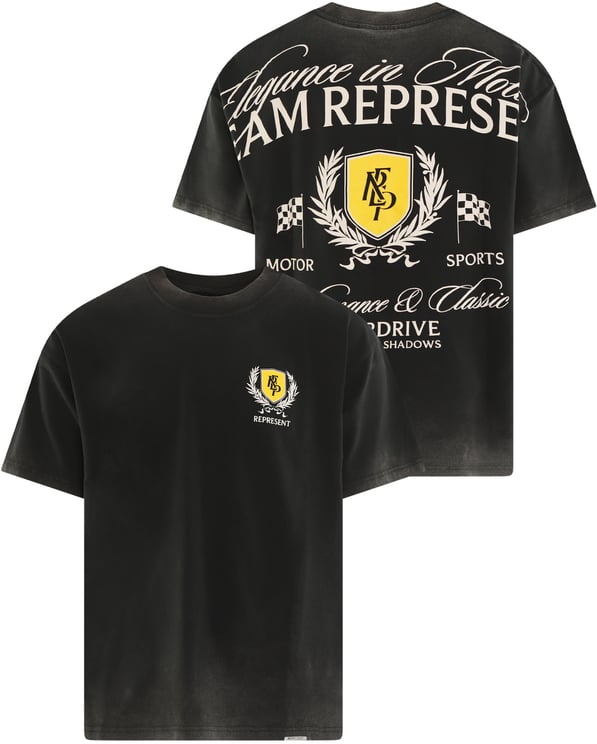Represent Heren Crest T-Shirt Zwart