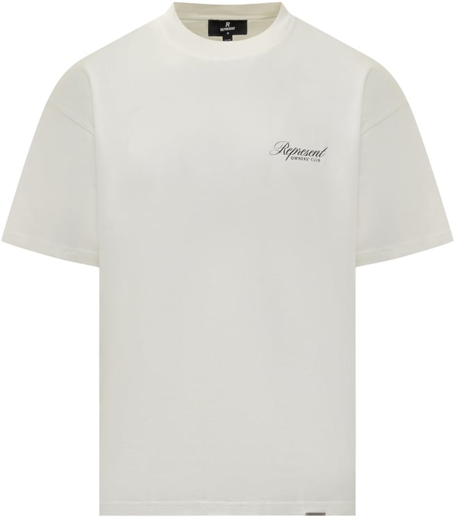 Represent T-Shirt In Cotone Con Logo Ricamato