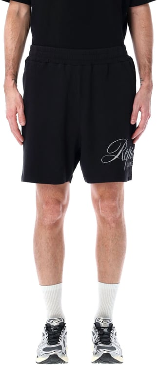 Represent Owners Club Script Mesh Shorts Nero