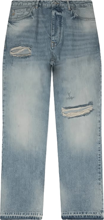 Represent RIPPED HEATON DENIM STRAIGHT JEANS