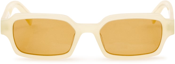 RETROSUPERFUTURE Occhiali da Sole Carino Canarino con Montatura Rettangolare