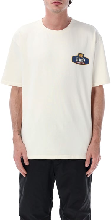 Rhude Racing Crest Tee Vintage White