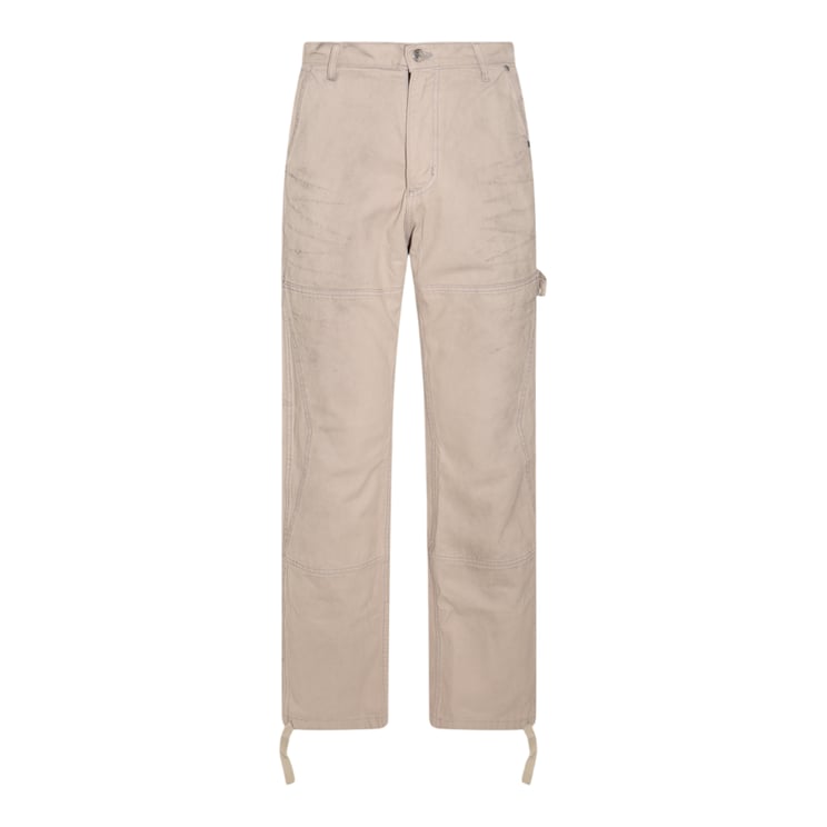 Rhude High-Waisted Straight-Leg Utility Pants With Adjustable Hem Ties