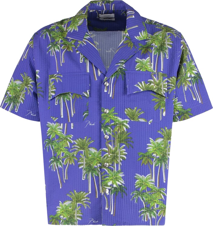 Rhude Printed short sleeved shirt