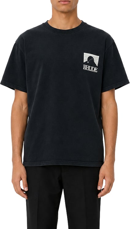 Rhude MOONLIGHT PACK TEE VINTAGE BLACK/WHITE OS