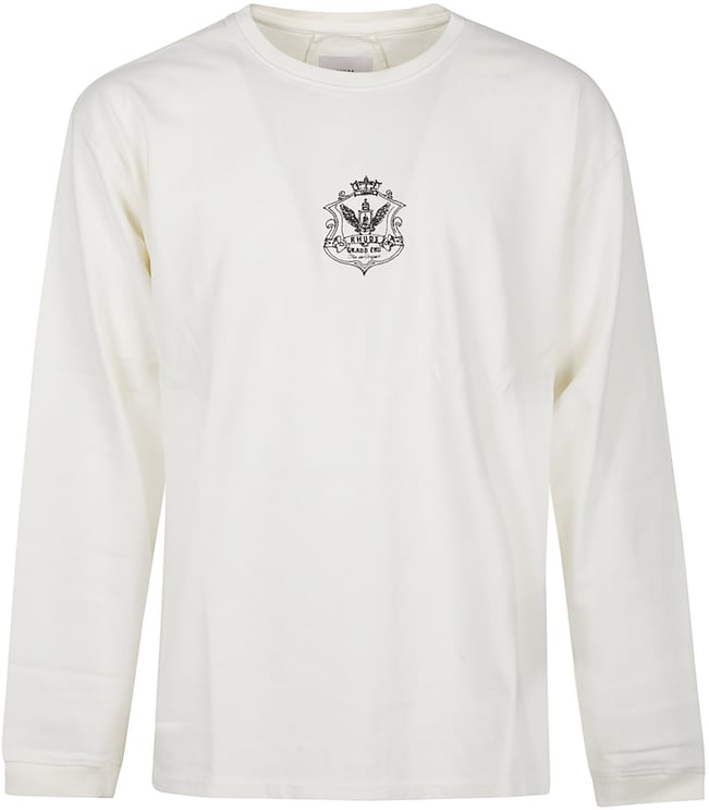 Rhude Grand Cru Crest Long Sleeve T-shirt White