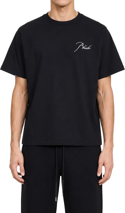 Rhude CLASSIQUE RAGLAN TEE BLACK/WHITE OS