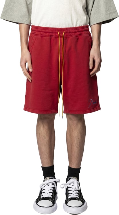 Rhude CLASSIQUE SWEATSHORT RIVIERA RED SKY BLUE
