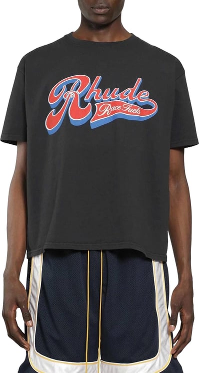 Rhude PIT STOP TEE VINTAGE BLACK/ RED / BLUE