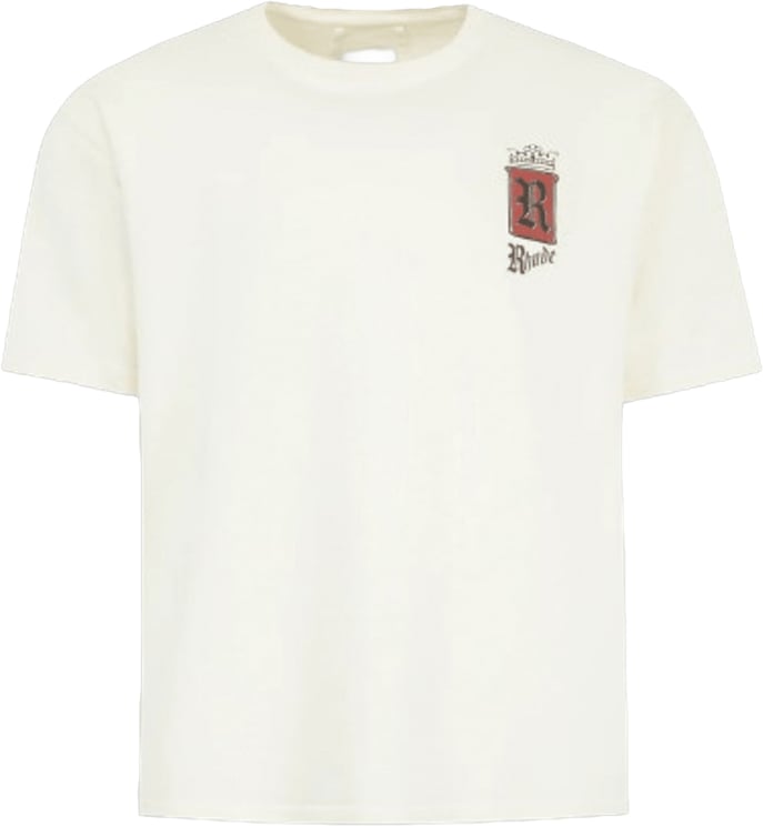 Rhude RHUDE FUMAR 91 T-SHIRT VINTAGE WIT / ZWART / ROOD