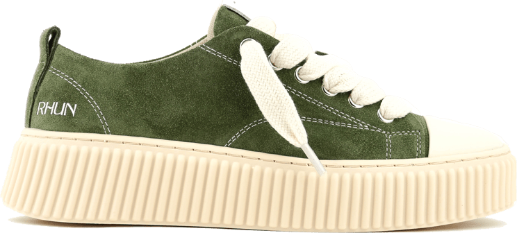 RHUN Treble Sneaker Green Suede