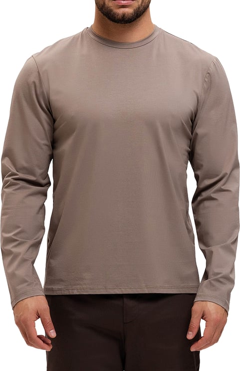 Richesse SHINY ESSENTIAL LONGSLEEVE DARK SAND