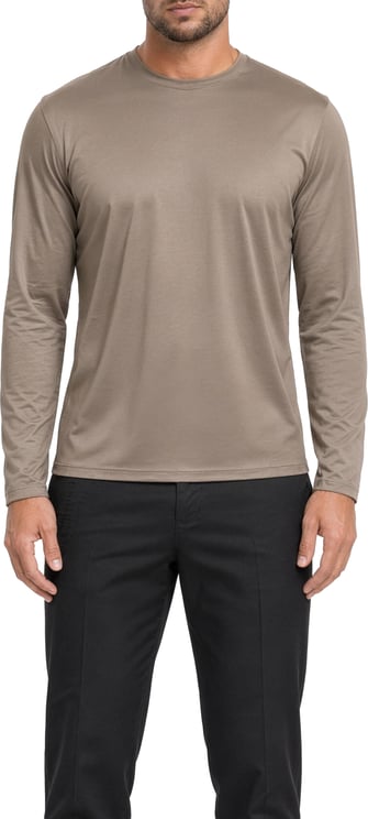 Richesse SHINY ESSENTIAL LONGSLEEVE DARK SAND