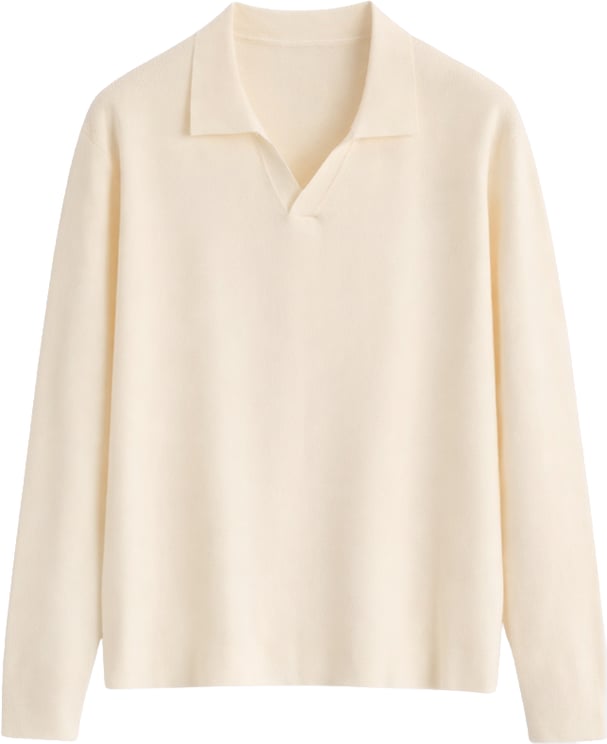 Richesse VALERO KNITTED POLO | CREME