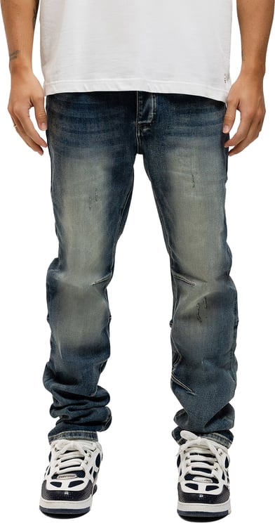 Richesse BULLET WASHED BLUE BAGGY JEANS