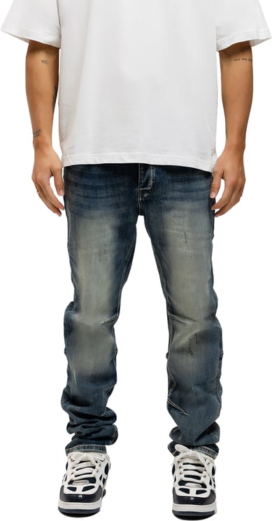 Richesse BULLET WASHED BLUE BAGGY JEANS