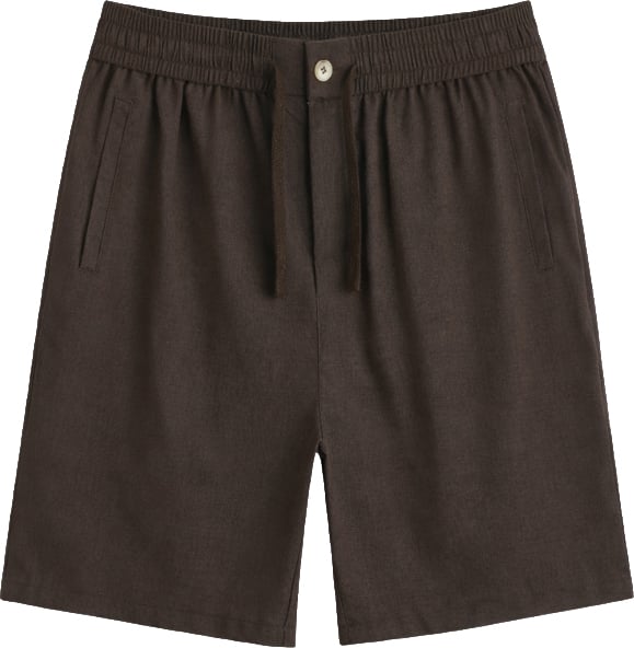 Richesse CORE LINNEN SHORT | DEEP BROWN