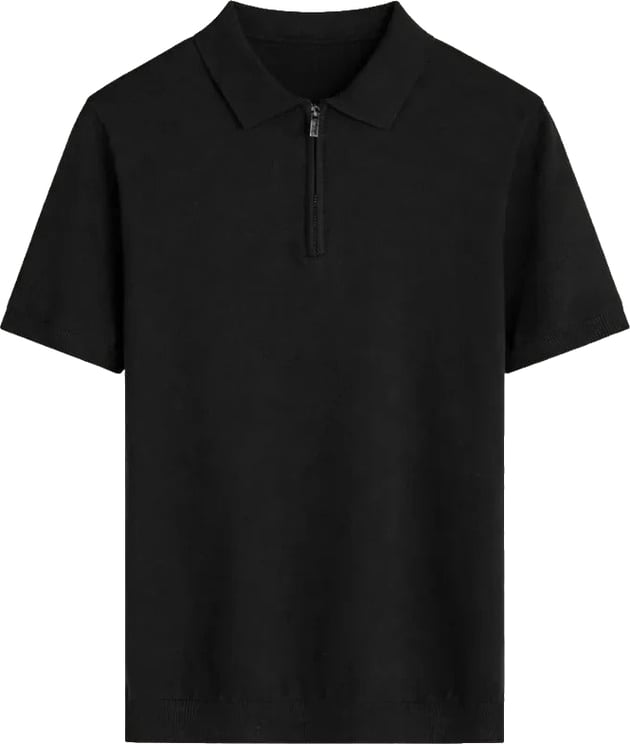 Richesse KNIT POLO | BLACK