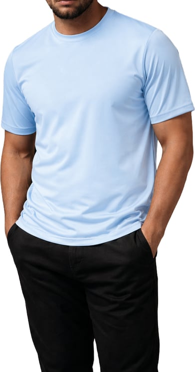 Richesse SHINY ESSENTIAL SHIRT SKY BLUE