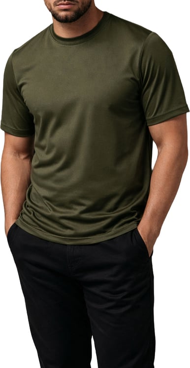 Richesse SHINY ESSENTIAL SHIRT MIDNIGHT OLIVE