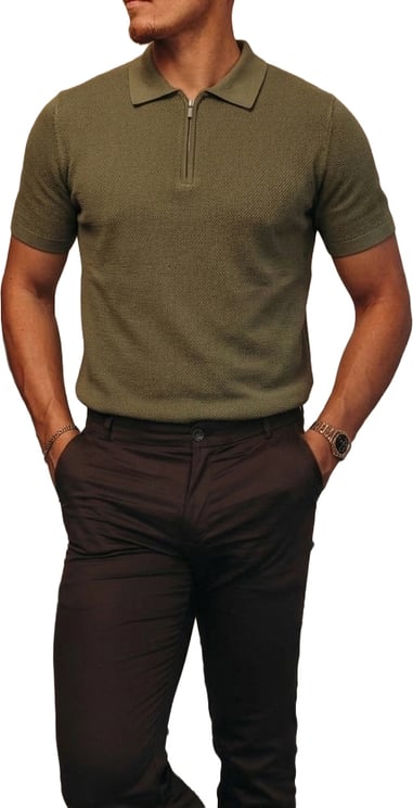 Richesse KNIT POLO | OLIVE