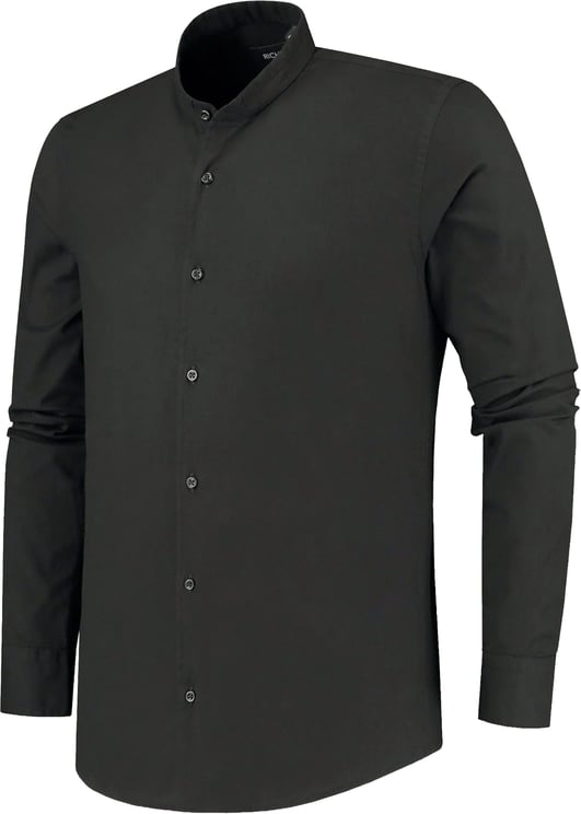 Richesse MANDARIN SHIRT BLACK
