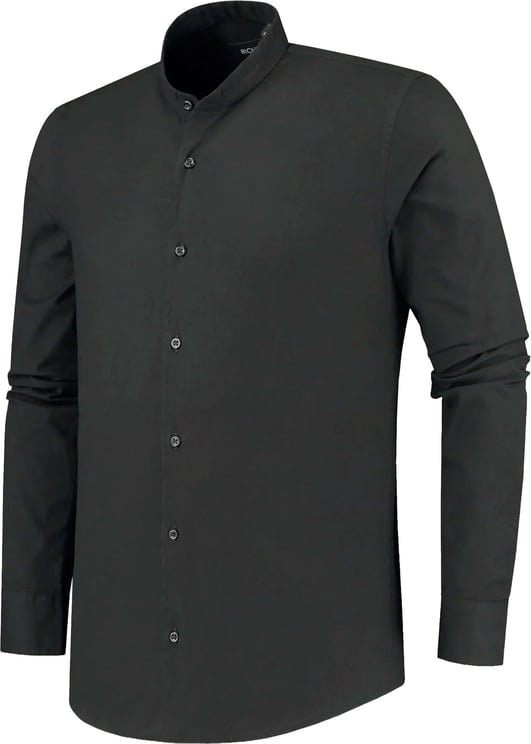 Richesse MANDARIN SHIRT BLACK