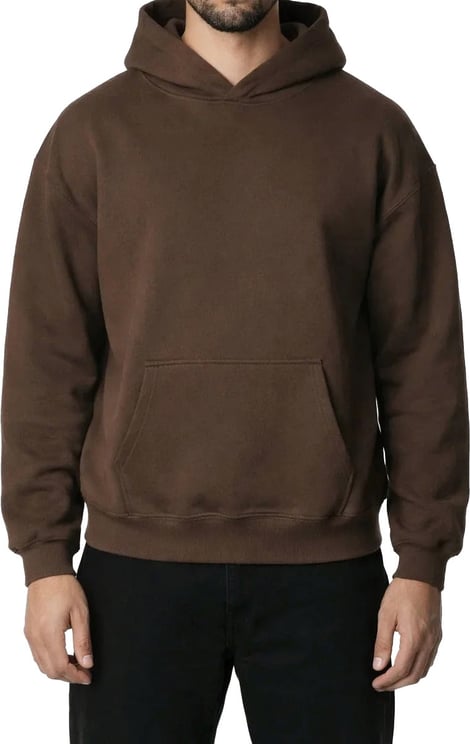 Richesse RK BLANK HOODIE COFFEE OVERSIZED