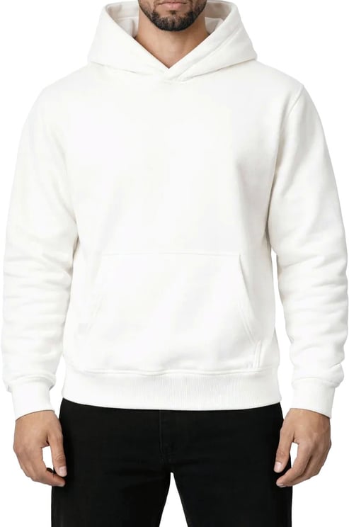 Richesse RK BLANK HOODIE CREME REGULAR FIT