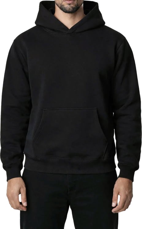 Richesse RK BLANK HOODIE BLACK REGULAR FIT