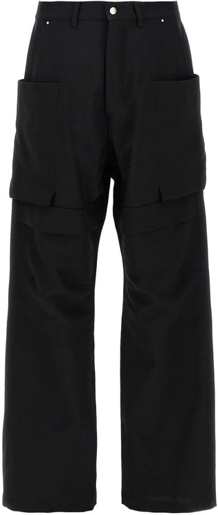 Rick Owens Rick Owens Black Virgin Wool Cargo Pants