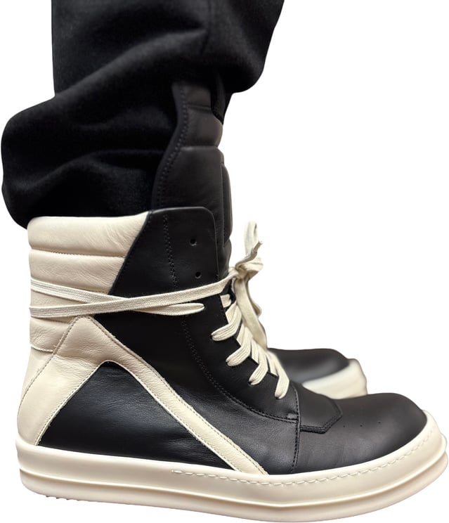 Rick Owens Sneakers GeoBasket Noir Milk Rick Owens Homme RU02F 4894 LCO 911