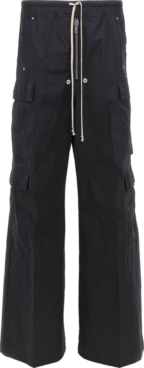 Rick Owens Rick Owens Black Cotton Cargo Pants