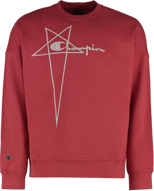 Rick Owens Rick Owens x Champion - Cotton crew-neck sweatshirt