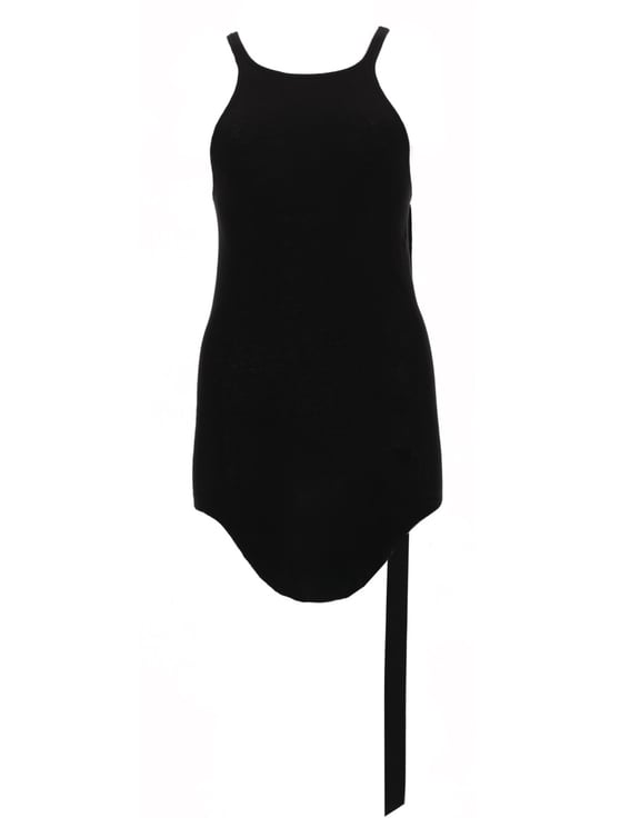 Rick Owens DRKSHDW Black Racer Cotton Fitted Tank Top