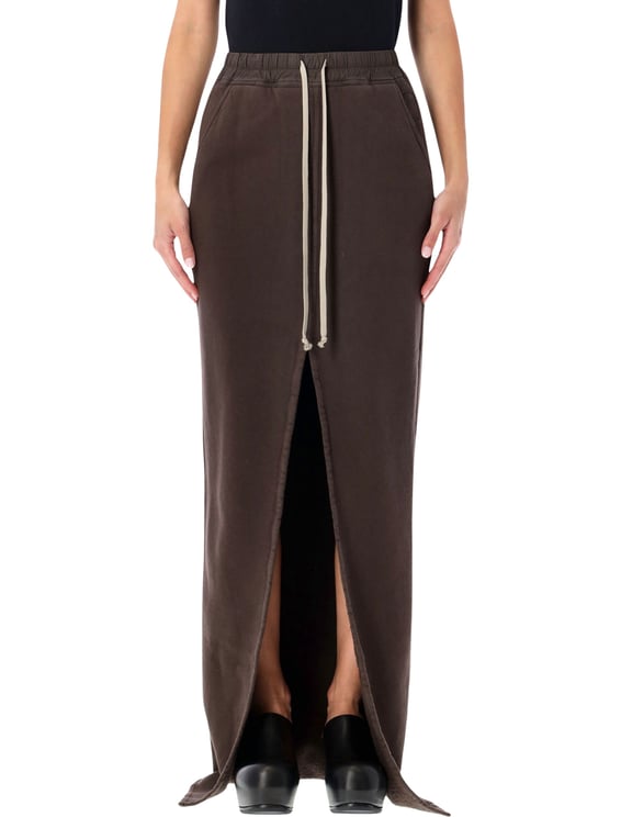 Rick Owens DRKSHDW Phleg Pillar Long Front Slit Skirt
