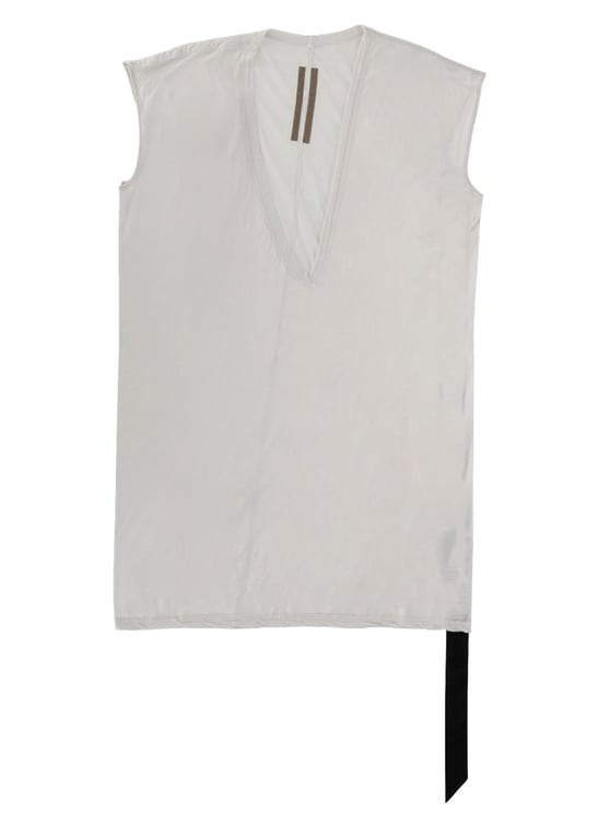Rick Owens DRKSHDW Neutrals Dylan T Oversized V-Neck T-Shirt