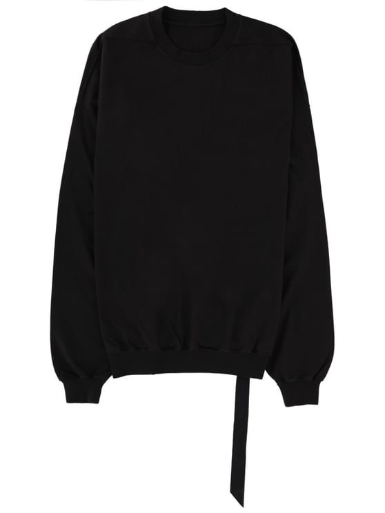 Rick Owens DRKSHDW Neutrals Hun Crewneck Hanging Strap Hoodie