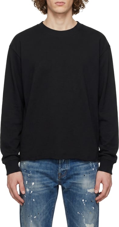 Rick Owens DRKSHDW KNIT T-SHIRT CREWNECK SWEAT BLACK
