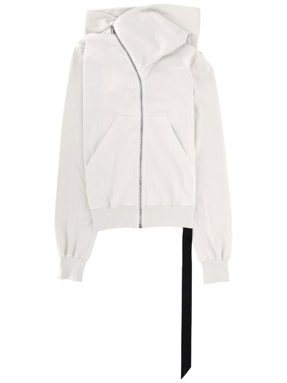 Rick Owens DRKSHDW Neutrals Mountain High Structured Collar Hoodie