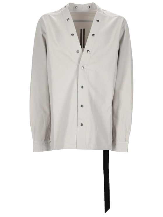 Rick Owens DRKSHDW Larry Cotton V-Neck Strap Shirt