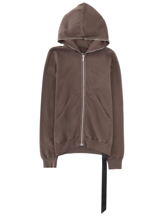 Rick Owens DRKSHDW Black Gimp Faded Fabric Strap Hoodie